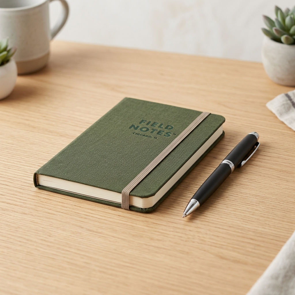 Pocket Notebook & Ballpoint Pen
